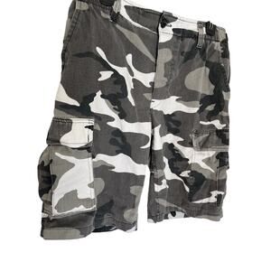 Cargo Shorts Camo Mens M Military Fatigue Adjustable Lakeview Grunge Outdoors